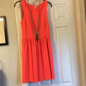 Neon orange dress